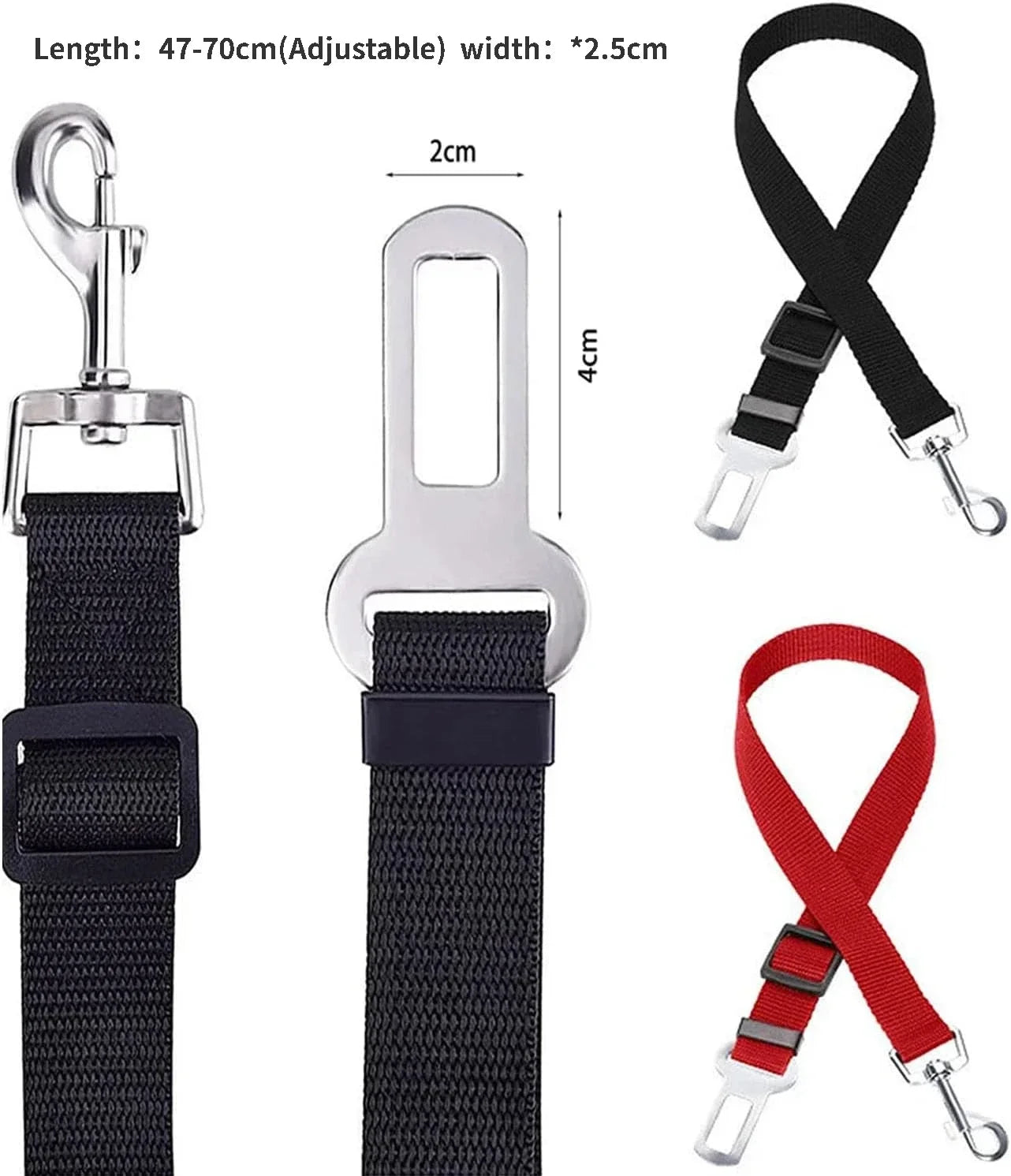 Cinturon de seguridad para mascotas. Dog Car Adjustable