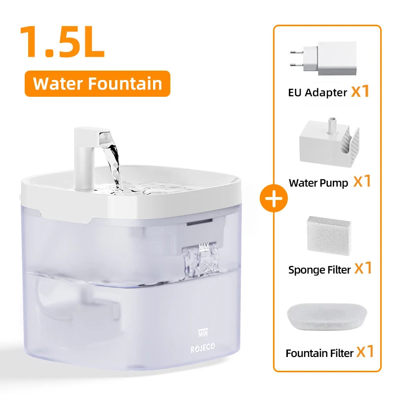 dispensador de agua para mascotas. Smart Cat Water Fountain Automatic Pet Water Dispenser