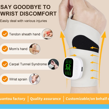 masajeador inalambrico que inhibe el dolor de tendinitis.